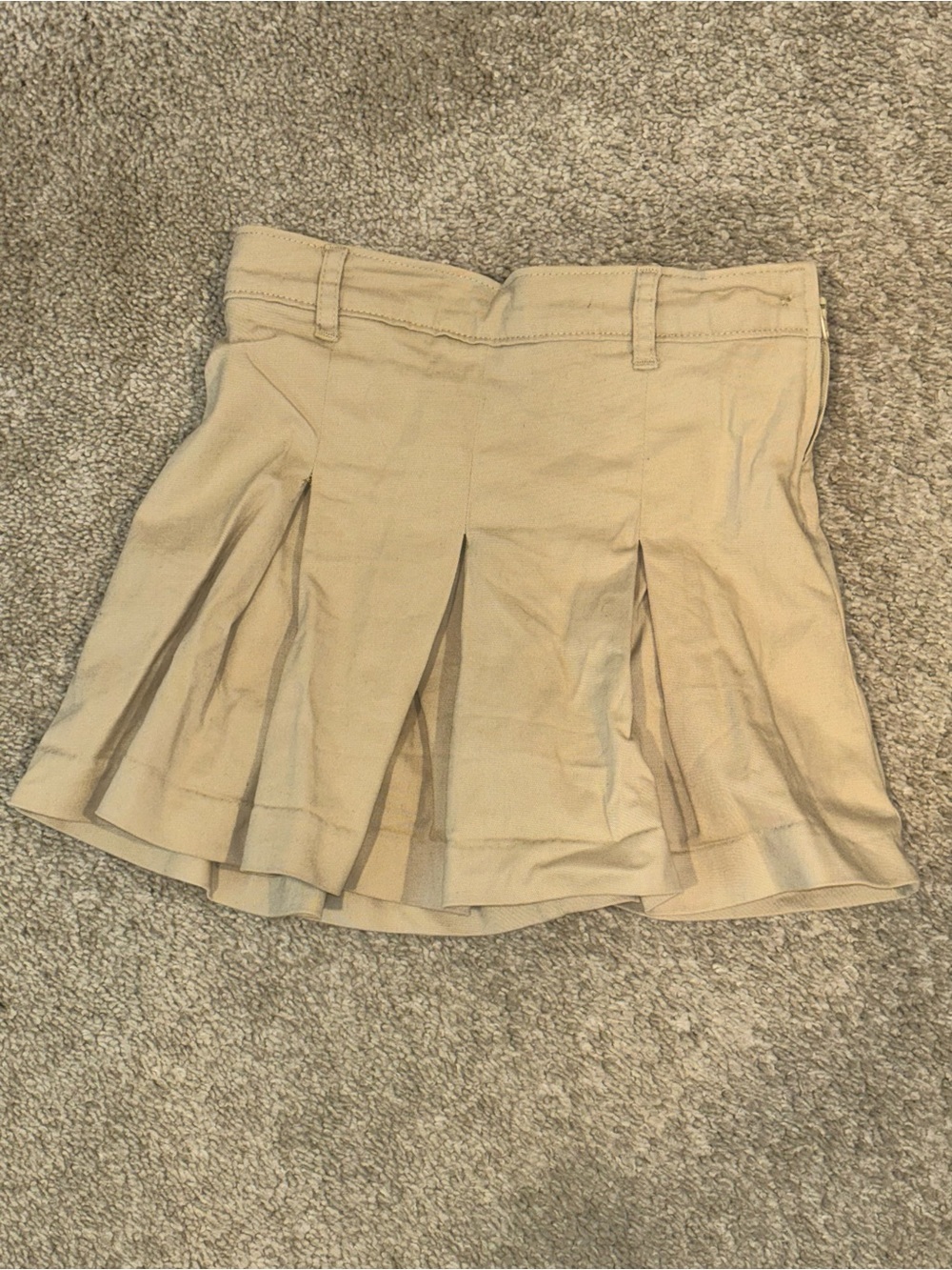 Gymboree Tan Pleated Skort with Belt Loops